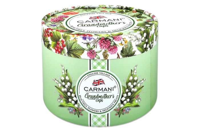 Чашка с блюдцем Красная смородина, 0,34 л. Carmani