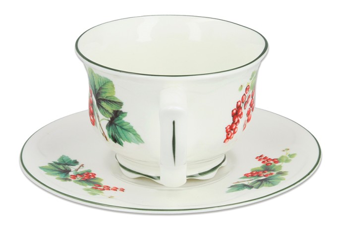 Чашка с блюдцем Красная смородина, 0,34 л. Carmani