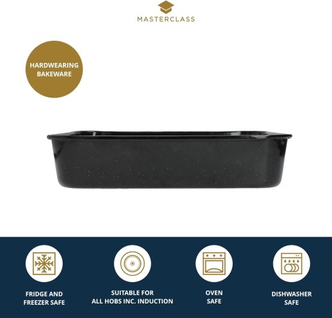 Форма для запекания, 34x26x7 см. покрытие стекловидная эмаль MC Kitchen Craft