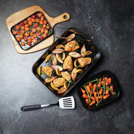 Форма для запекания, 34x26x7 см. покрытие стекловидная эмаль MC Kitchen Craft