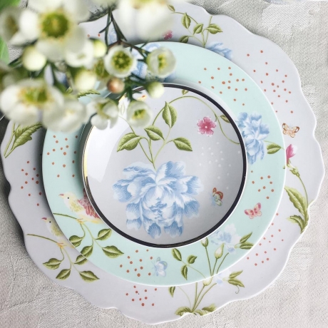 Тарелка десертная, 18 см. Cobblestone Uni Laura Ashley