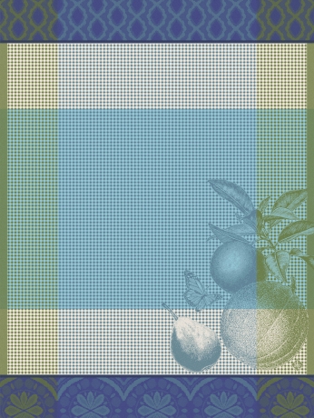 Прихватка, 15х33 см. 100% хлопок, синяя, ARRIERE-PAYS Le Jacquard Francais