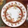 Тарелка десертная, 19 см, 4 шт, фарфор P, белая, Микс, Белка и грибы, Autumn Breeze, Easy Life