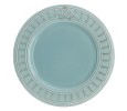 Тарелка обеденная Venice голубой, 25,5 см. Matceramica