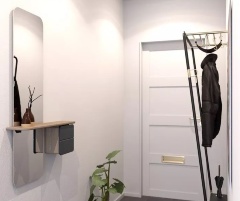 Зеркало One More Look, дуб, жемчужно белый, Umage