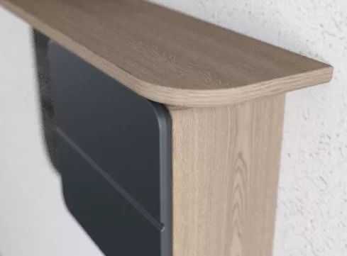 Зеркало One More Look, дуб, жемчужно белый, Umage