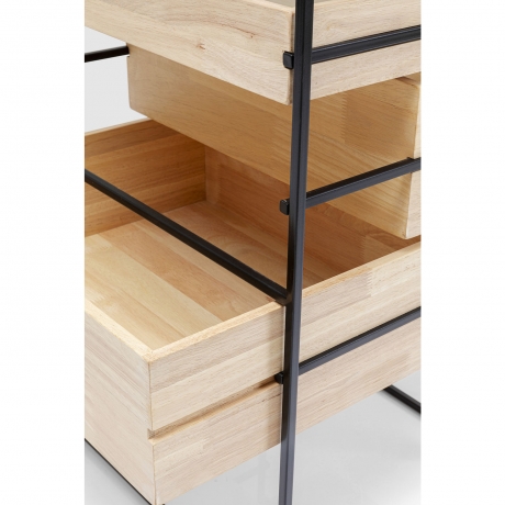 Комод Kopenhagen, коллекция "Копенгаген" 50*80*40, Сталь, Каучуковое дерево, Черный