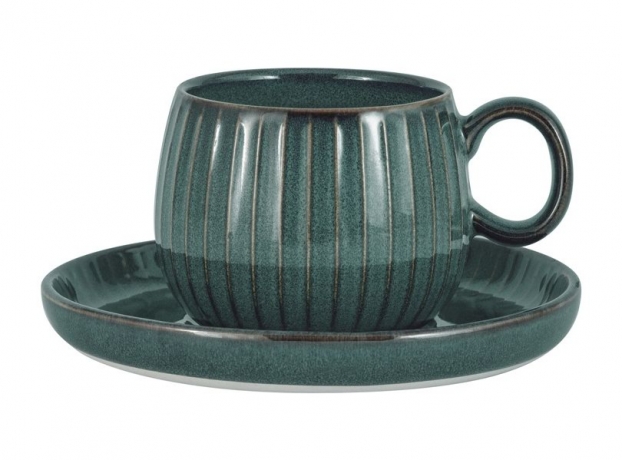 Чашка с блюдцем Comet морская волна, 0,18 л. Home & Style