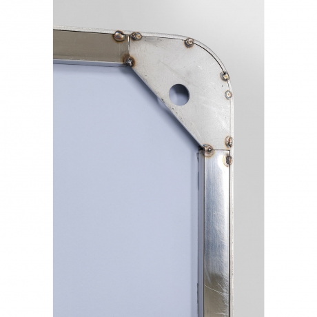 Зеркало Curve, коллекция "Дуга" 80*120*5, Сталь, Зеркальное стекло, Серебряный