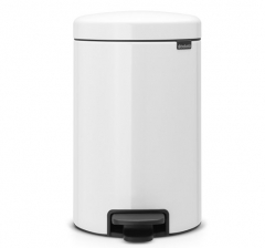 Мусорный бак newicon (12 л), металлическое внутреннее ведро, Белый Brabantia