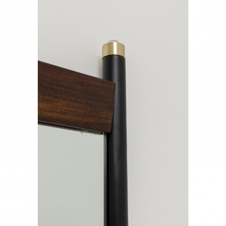 Зеркало Ravello, коллекция "Равелло" 55*80*3, Палисандр, Сталь, Зеркальное стекло, Коричневый