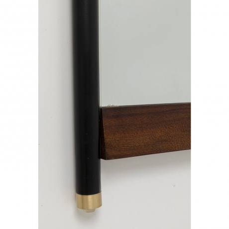 Зеркало Ravello, коллекция "Равелло" 55*80*3, Палисандр, Сталь, Зеркальное стекло, Коричневый