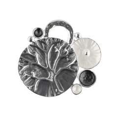 Брошь Абстракция-дерево XZ1157.2 BW/S Shadore