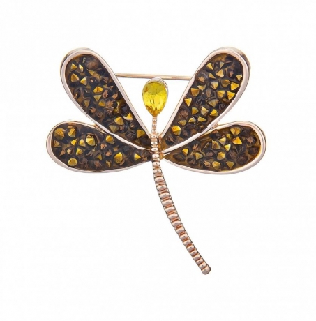 Брошь Стрекоза FAN-07378.19 G/RG Shadore