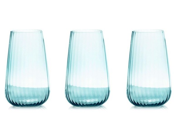 Набор стаканов для воды Opium, голубой, 0,57 л. 6 шт. Le Stelle
