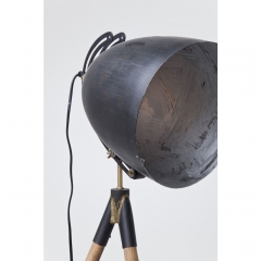 Торшер Cappa, коллекция "Каппа" 113,6*196*113,6, Сталь, Бук, Черный