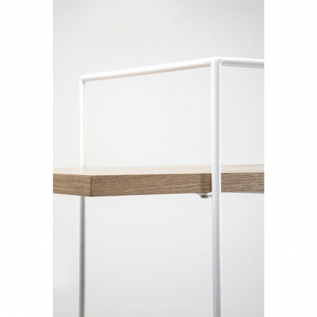 Стеллаж Slope, коллекция "Склон" 120*150*38, МДФ, Сталь, Коричневый