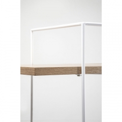 Стеллаж Slope, коллекция "Склон" 120*150*38, МДФ, Сталь, Коричневый