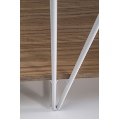 Стеллаж Slope, коллекция "Склон" 120*150*38, МДФ, Сталь, Коричневый