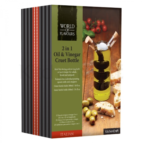 Бутылка для масла и уксуса, 100/300 мл. World of Flavours Italian, Kitchen Craft