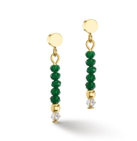 Пусеты Dark Green Coeur de Lion