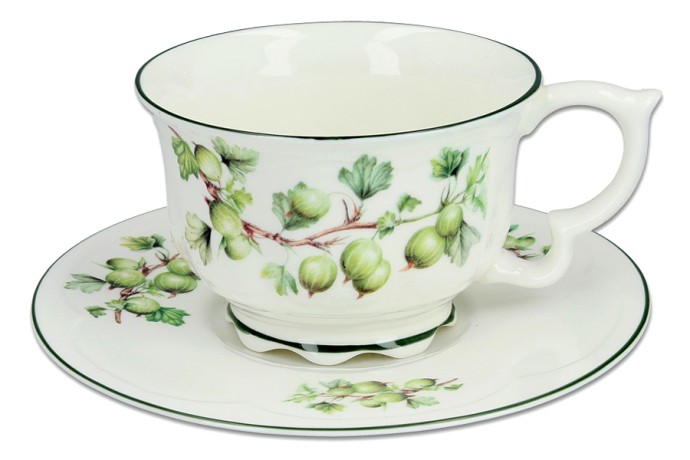 Чашка с блюдцем Крыжовник, 0,34 л. Carmani