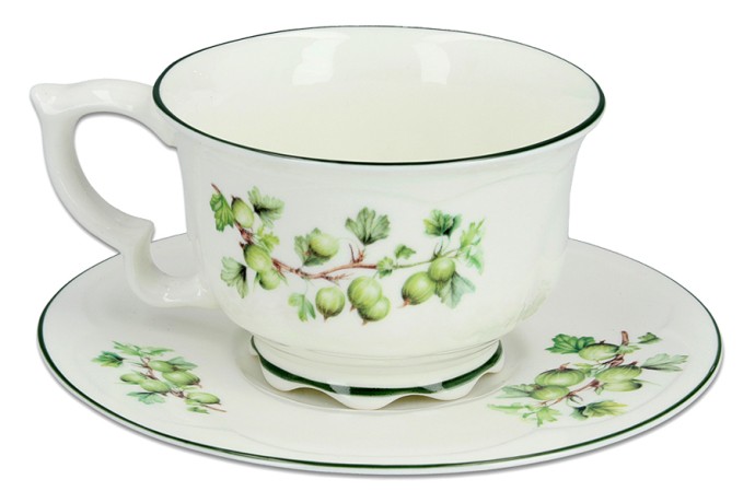 Чашка с блюдцем Крыжовник, 0,34 л. Carmani