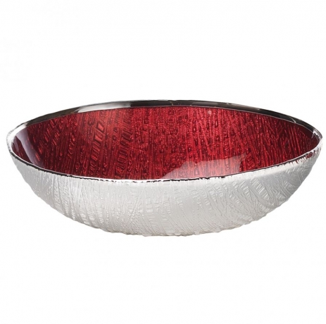 Блюдо, 25 см. красный, ARGENESI INFINITY