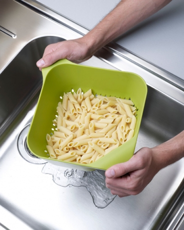 Дуршлаг квадратный большой черный