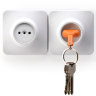 Брелок+держатель для ключа Unplug, оранжевый, Qualy