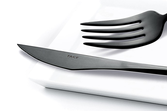 Набор столовых приборов Cosmos Black матовый, 6 персон, 24 предмета Face