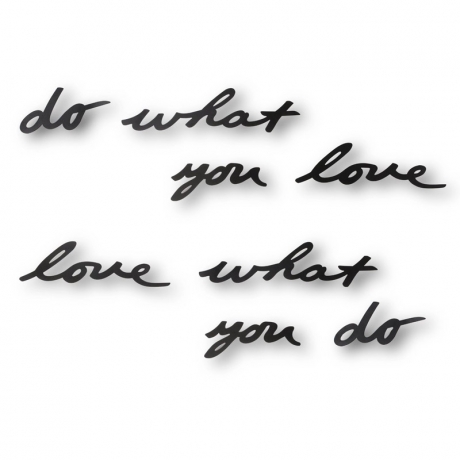 Надпись декоративная Do what you love настенная, черная, Umbra