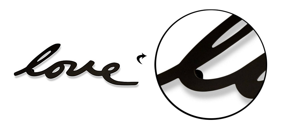 Надпись декоративная Do what you love настенная, черная, Umbra