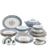 JK-174 Столовый сервиз 27 пр. на 6 перс. "Арабески" (Arabesca Blue Pavone)