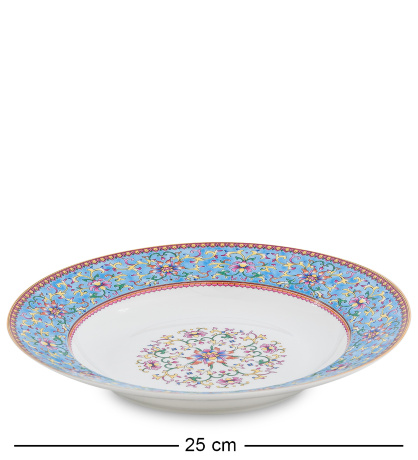 JK-174 Столовый сервиз 27 пр. на 6 перс. "Арабески" (Arabesca Blue Pavone)