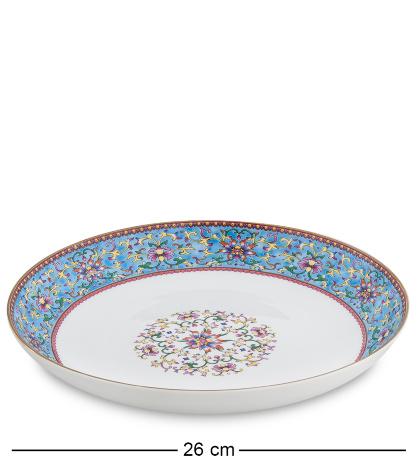 JK-174 Столовый сервиз 27 пр. на 6 перс. "Арабески" (Arabesca Blue Pavone)