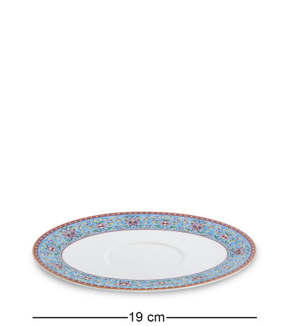 JK-174 Столовый сервиз 27 пр. на 6 перс. "Арабески" (Arabesca Blue Pavone)