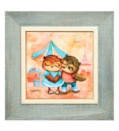 SZ-426 Панно керамическое "Яркие чувства" 10х10