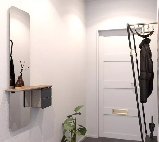 Зеркало One More Look, дуб, зеленый лес, 118x78x15 см. Umage