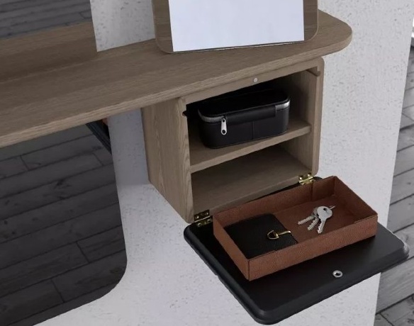 Зеркало One More Look, дуб, зеленый лес, 118x78x15 см. Umage