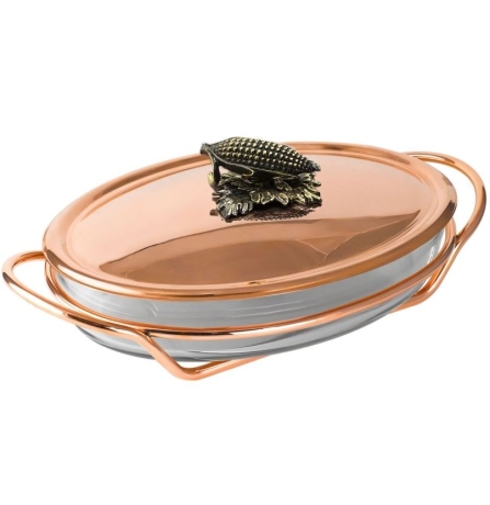 Утятница медная "Кукуруза"