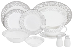 Обеденный сервиз Айседора, 6 персон, 27 предметов, Emily