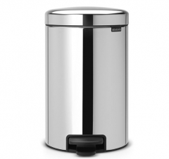 Мусорный бак newicon (12 л), металлическое внутреннее ведро, Стальной полированный Brabantia