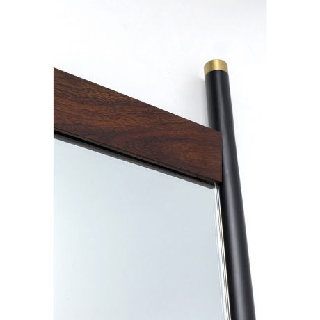 Зеркало Ravello, коллекция "Равелло" 55*180*3, Палисандр, Сталь, МДФ, Зеркальное стекло, Коричневый