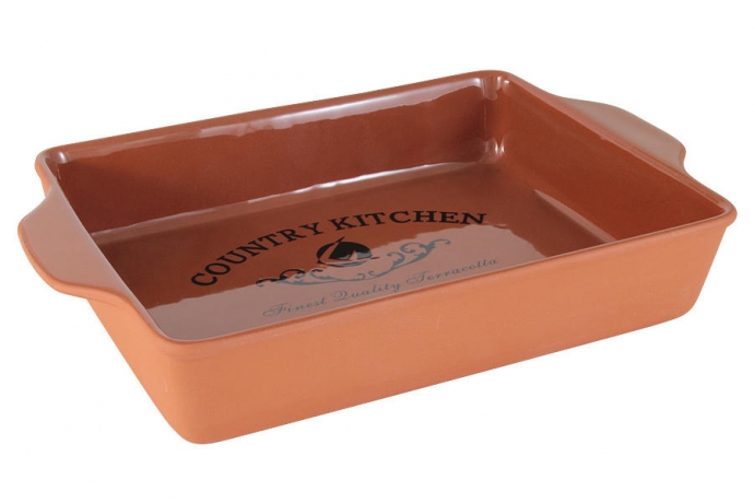 Блюдо прямоугольное для выпечки Умбра, 27 х 22 см, Terracotta
