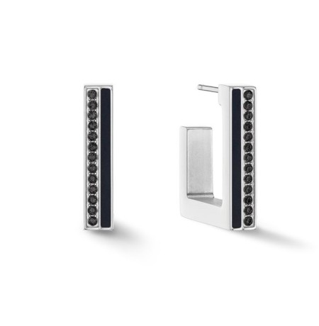 Пусеты Black-Silver 0133/21-1317 Coeur de Lion