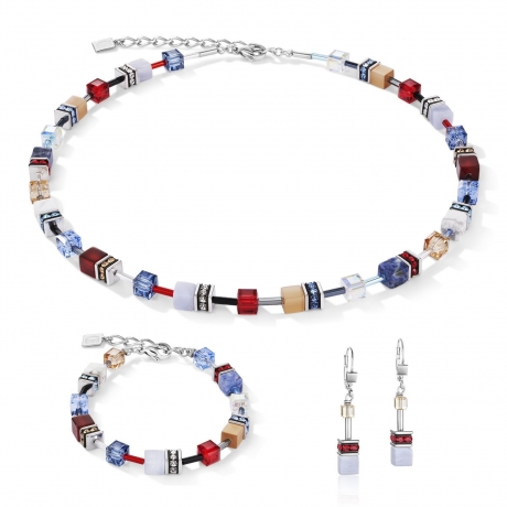 Серьги Blue-Red 4905/20-0703 Coeur de Lion