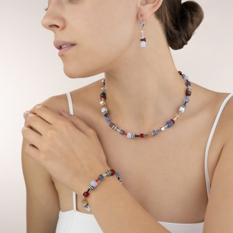 Серьги Blue-Red 4905/20-0703 Coeur de Lion