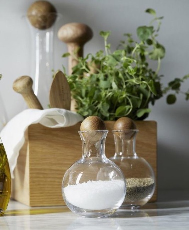 Набор ёмкостей для специй с дубовыми крышками, 200 мл. Nature SagaForm