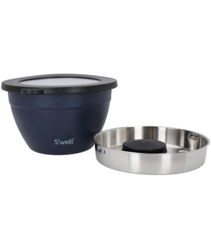 Набор для салата AZURITE (салатница 1,9 л. контейнер для приправ 60 мл. съемный поддон) Kitchen Craft